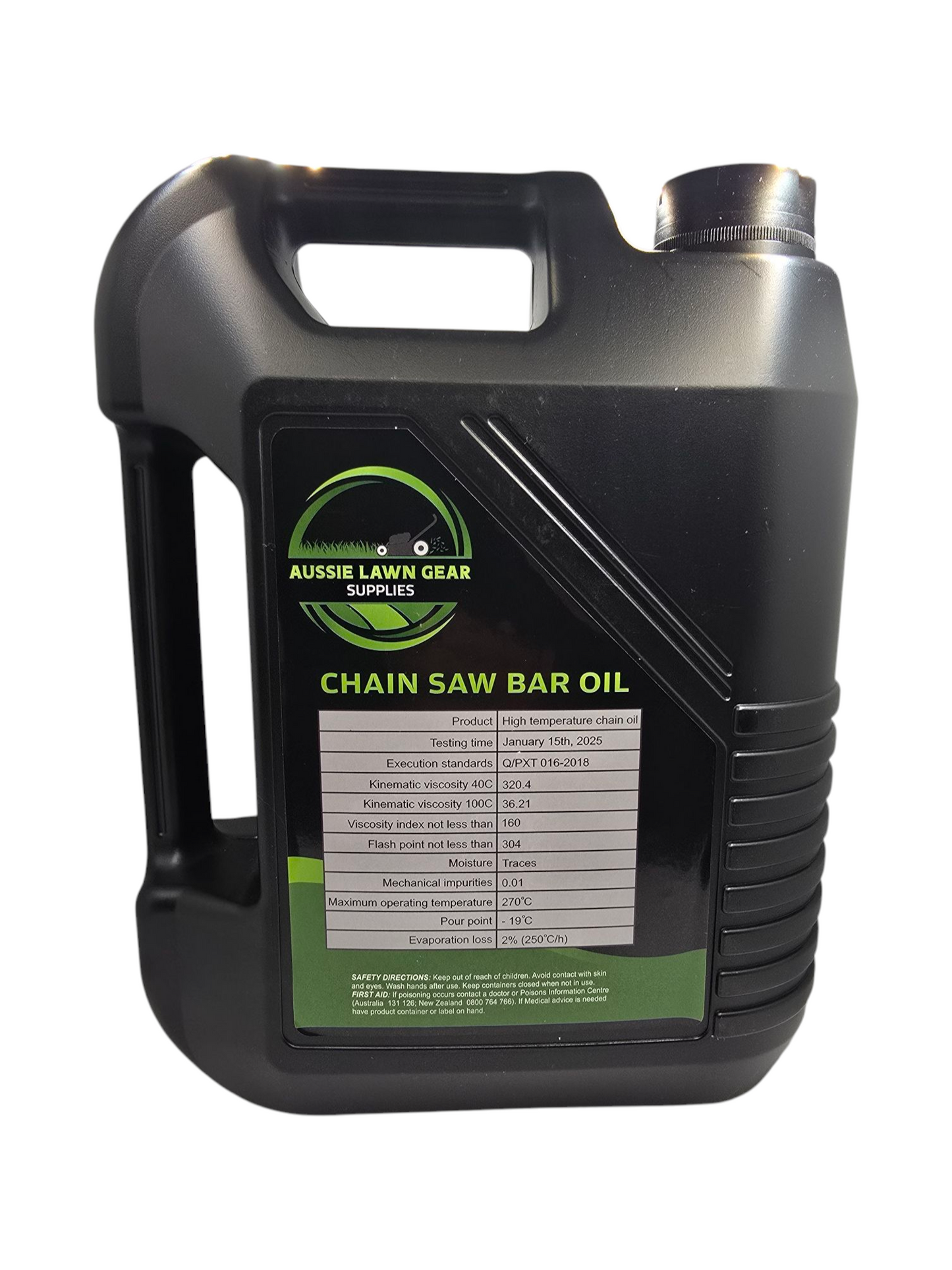 5L Aussie Lawn Gear Supplies High Performance Chain And Bar Oil Lubricant