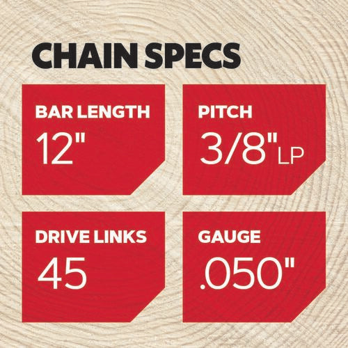 Oregon S45 Chainsaw Chain 12" 3/8 LP .050" 45 DL Genuine Made In USA