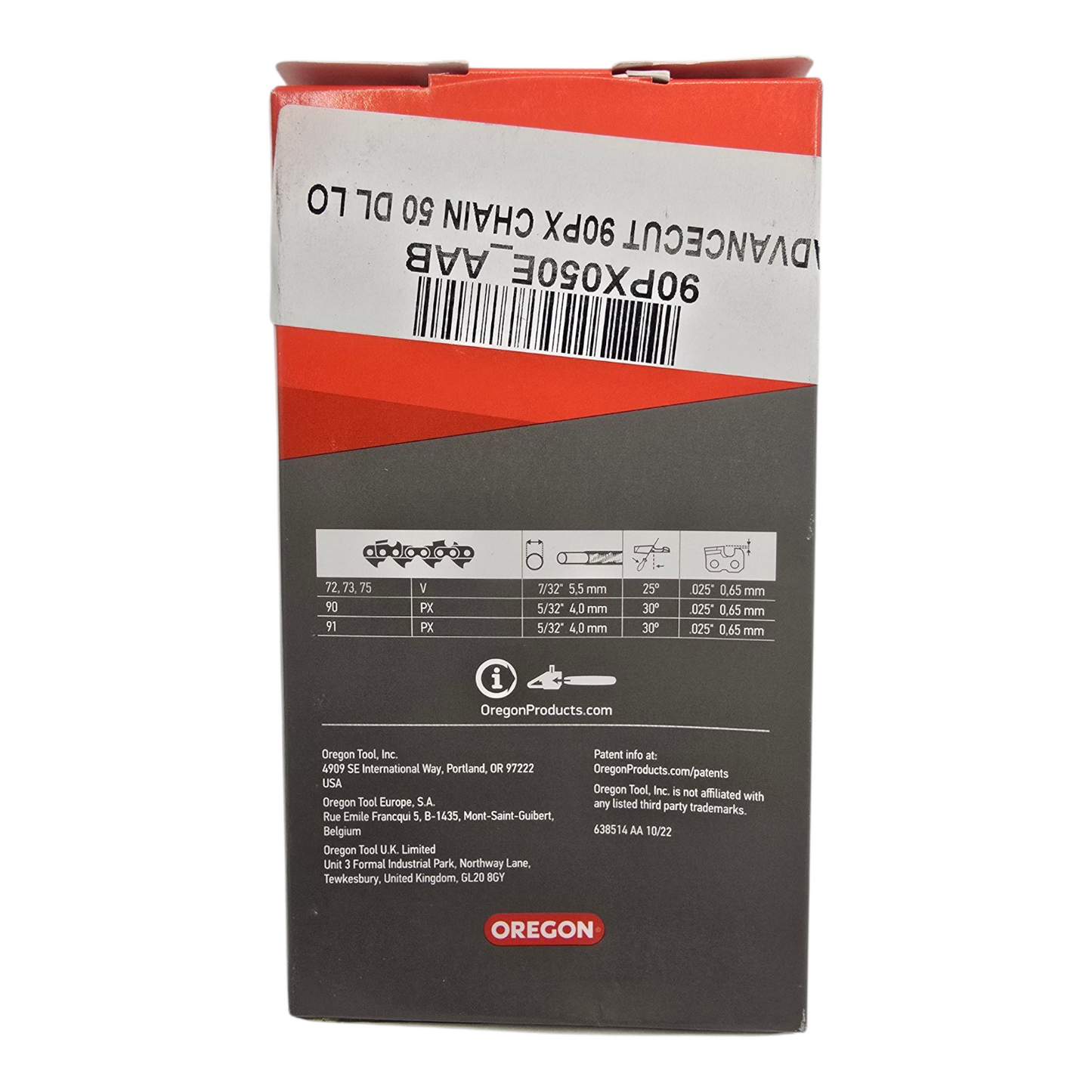 Oregon 90PX050 Chainsaw Chain 3/8LP" .043" 50DL Genuine