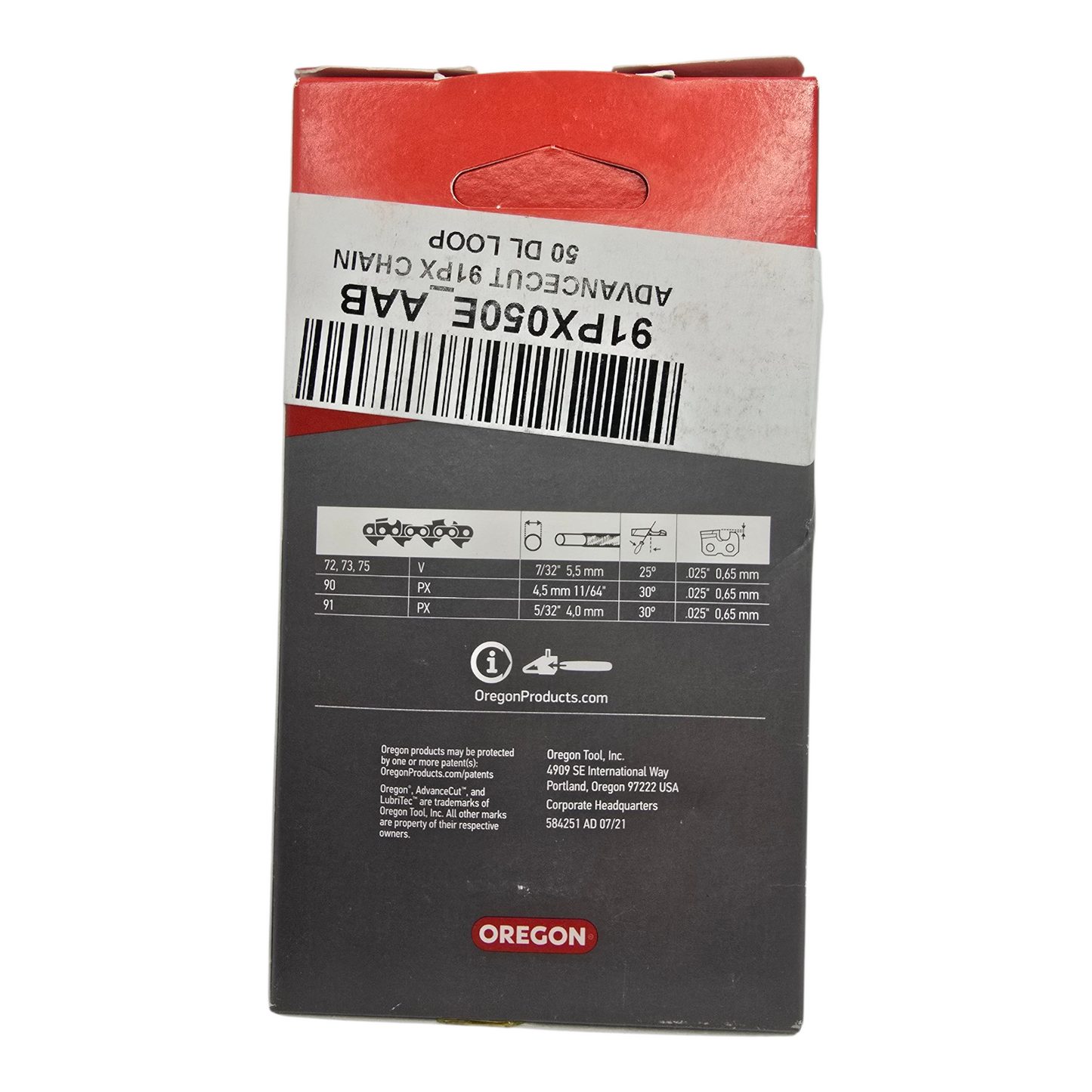 Oregon 91PX050 Chainsaw Chain 3/8LP" .050" 50DL Genuine