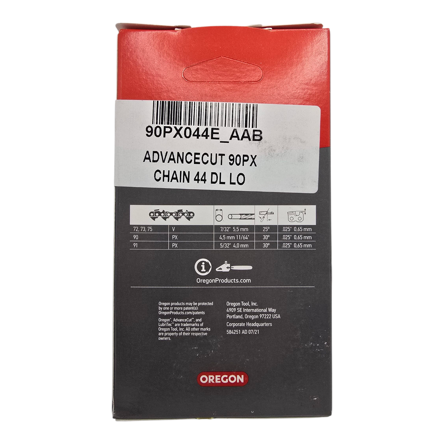 Oregon 90PX044 Chainsaw Chain 3/8LP" .043" 44DL Genuine