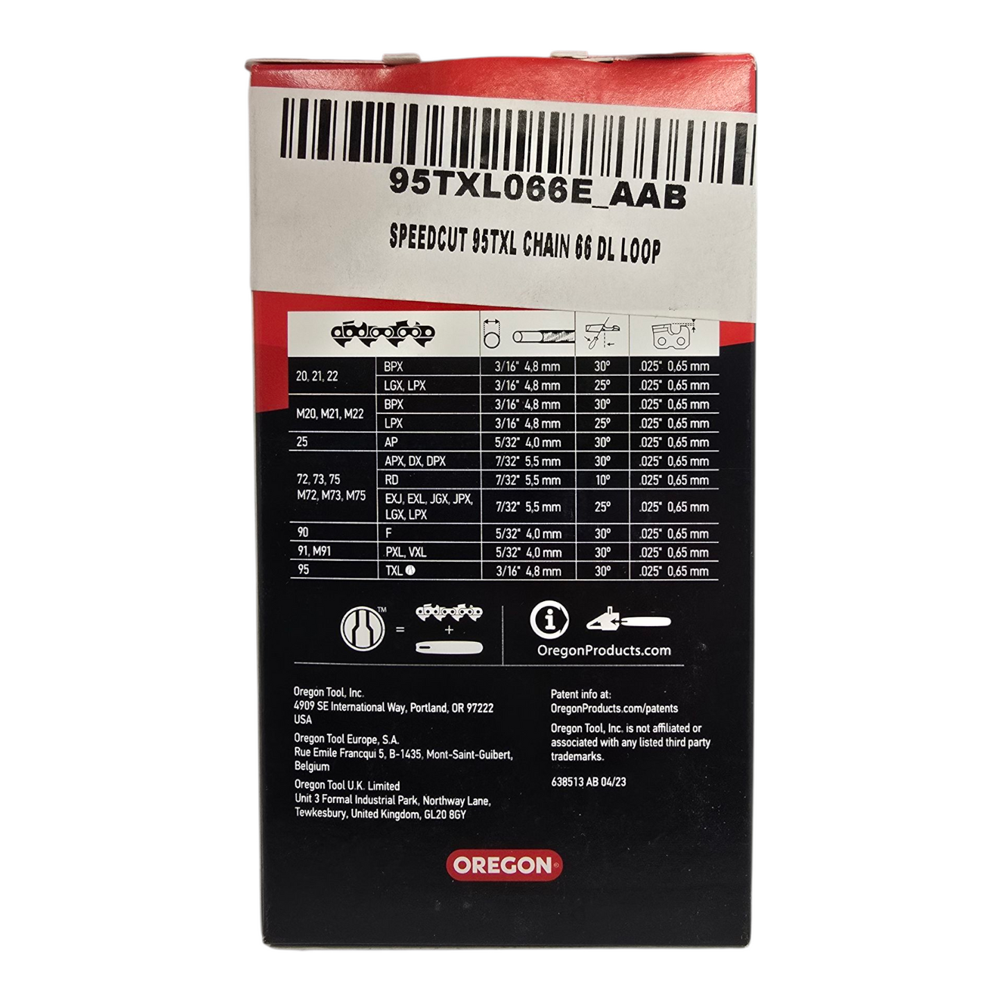 Oregon 95TXL066 Chainsaw Chain .325" .050" 66DL Genuine