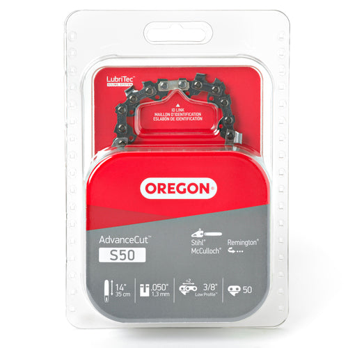 Oregon S50 Chainsaw Chain 14" 3/8 LP .050" 50 DL Genuine Made In USA