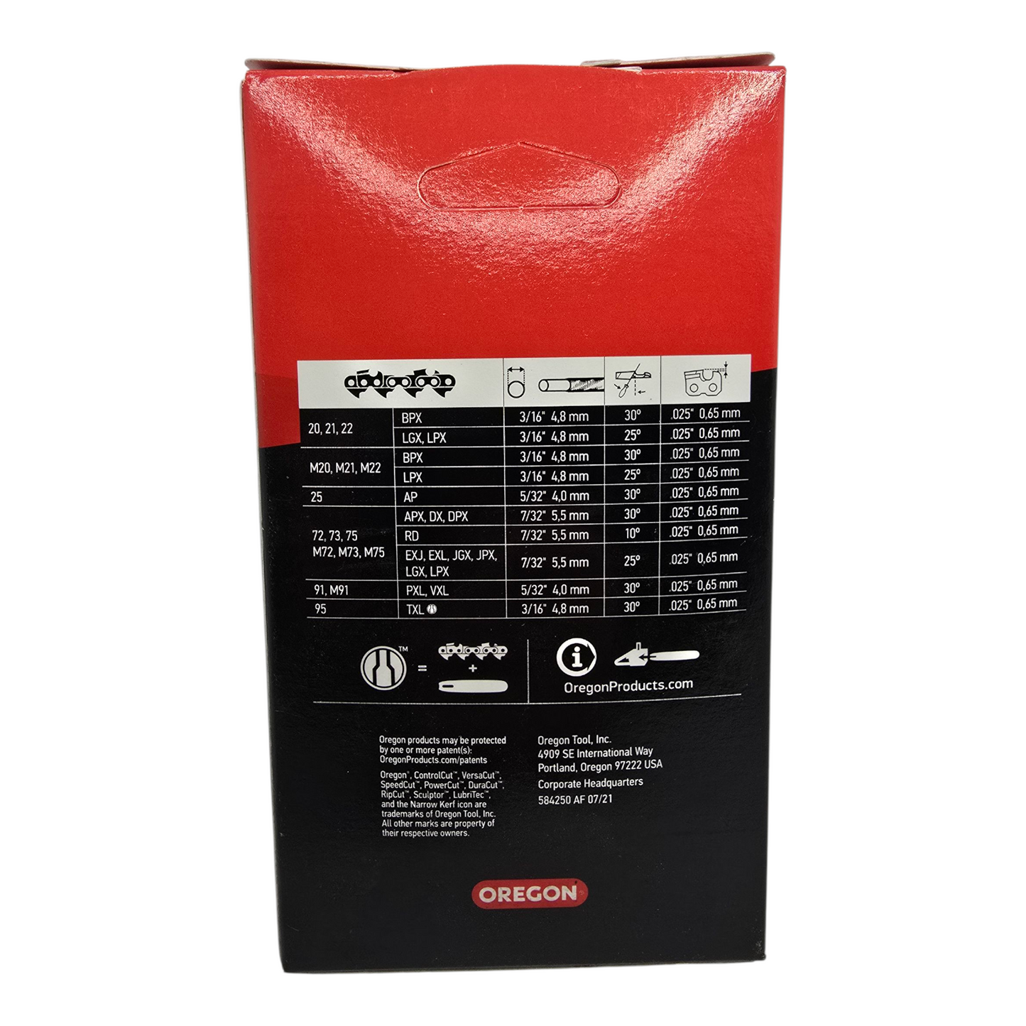 Oregon 91VXL050 Chainsaw Chain 3/8LP" .050" 50DL Genuine