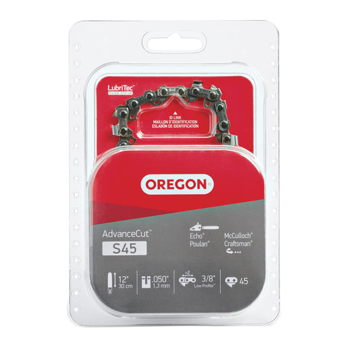 Oregon S45 Chainsaw Chain 12" 3/8 LP .050" 45 DL Genuine Made In USA