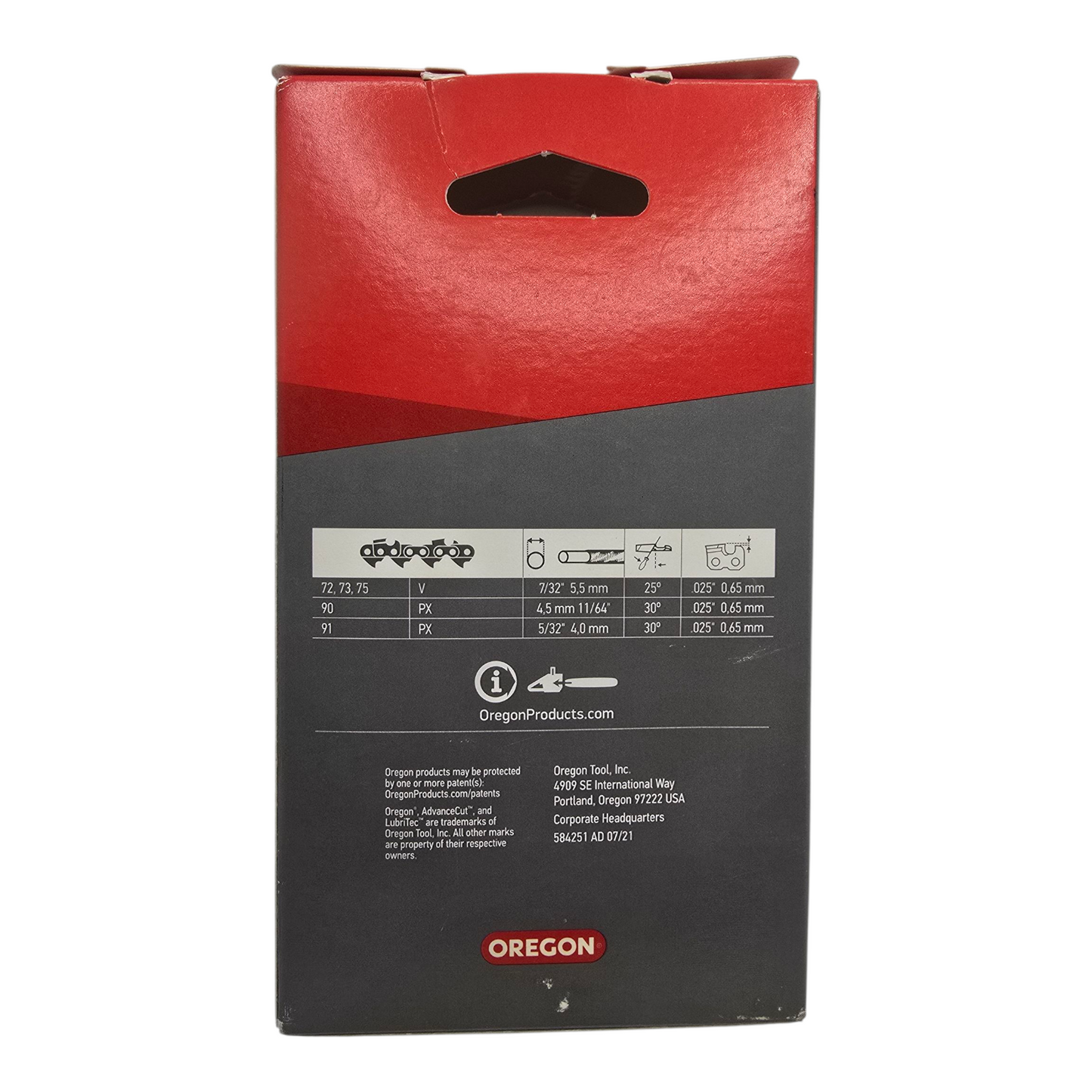 Oregon 91PX062 Chainsaw Chain 3/8LP" .050" 62DL Genuine