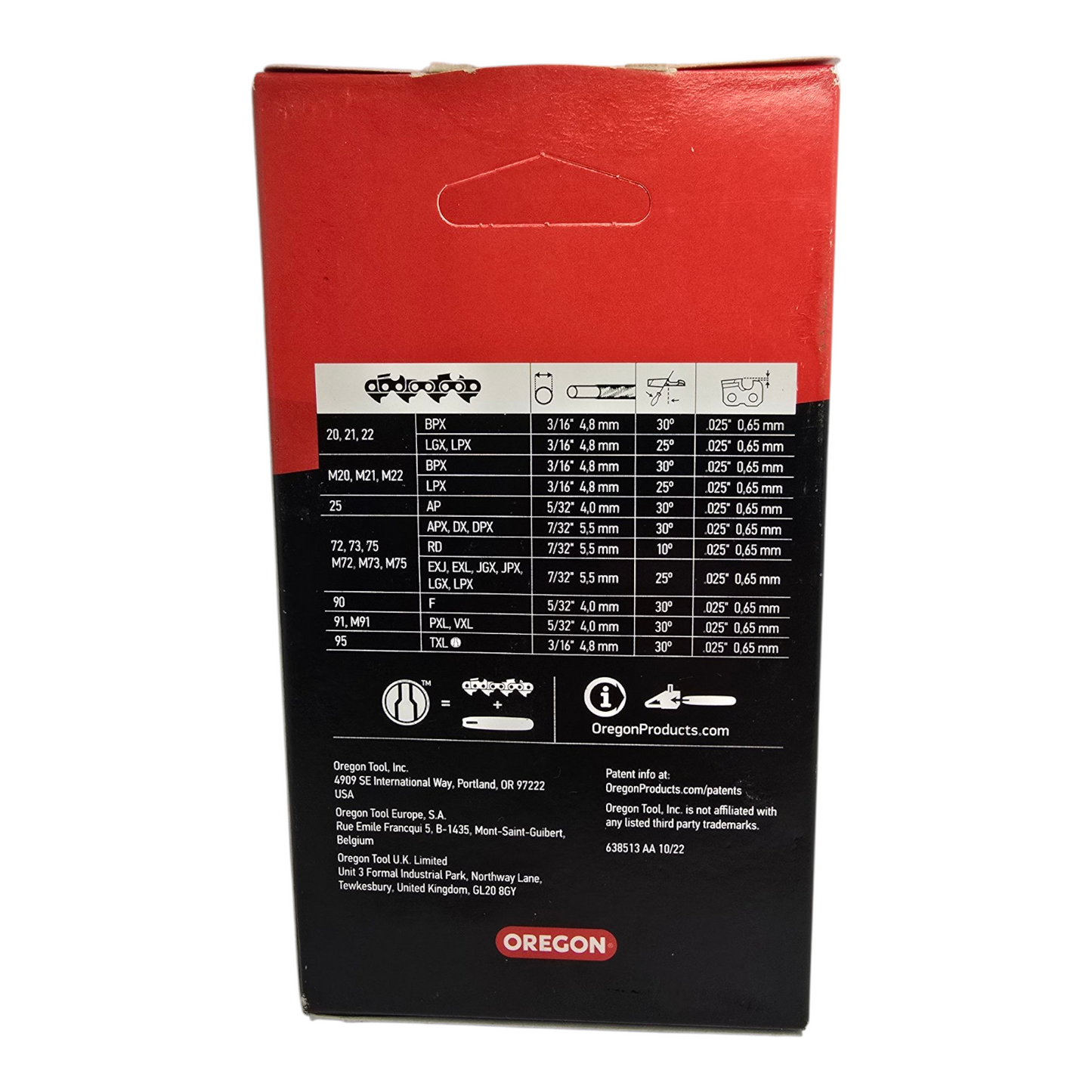 Oregon 91VXL044 Chainsaw Chain 3/8LP" .050" 44DL Genuine