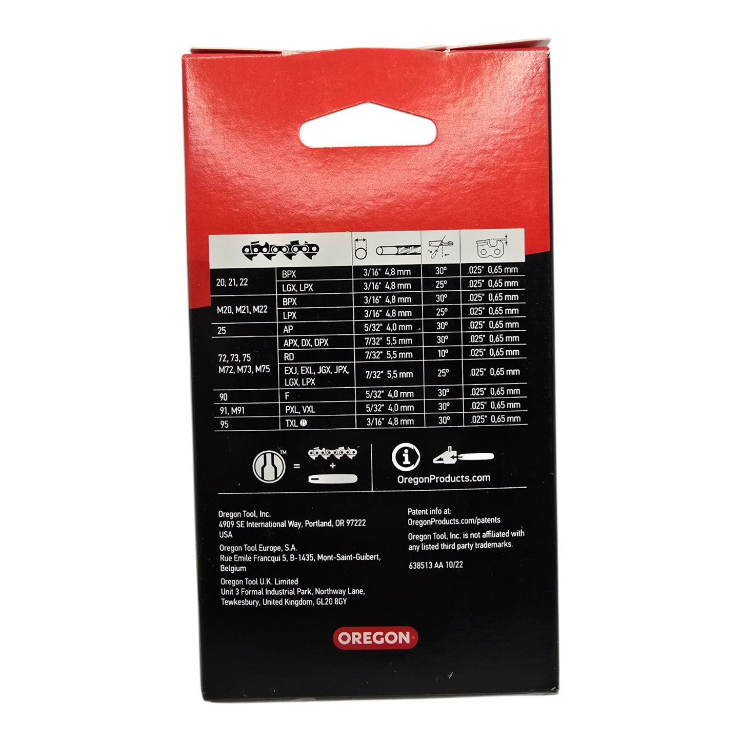 Oregon 91VXL053 Chainsaw Chain 3/8LP" .050" 53DL Genuine