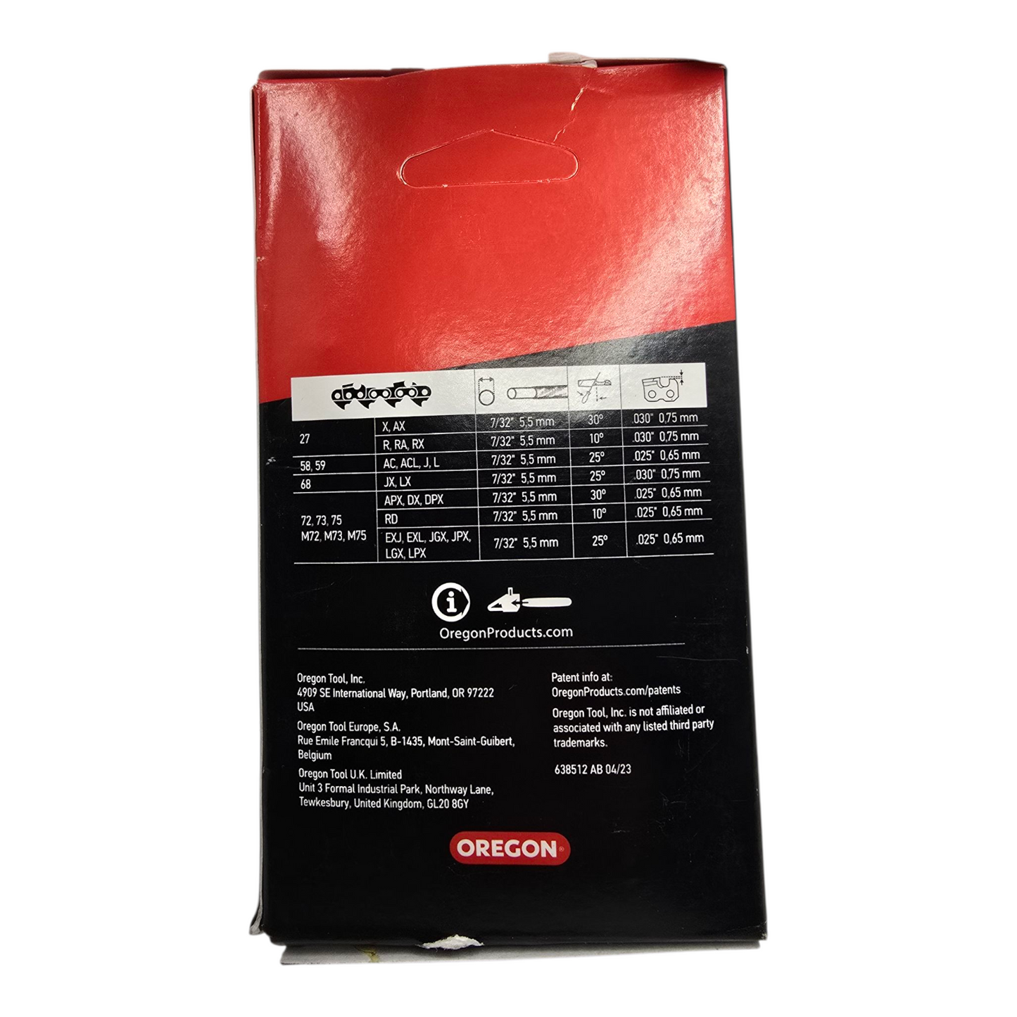 Oregon 75EXL084 Chainsaw Chain 3/8" .063" 84DL Genuine