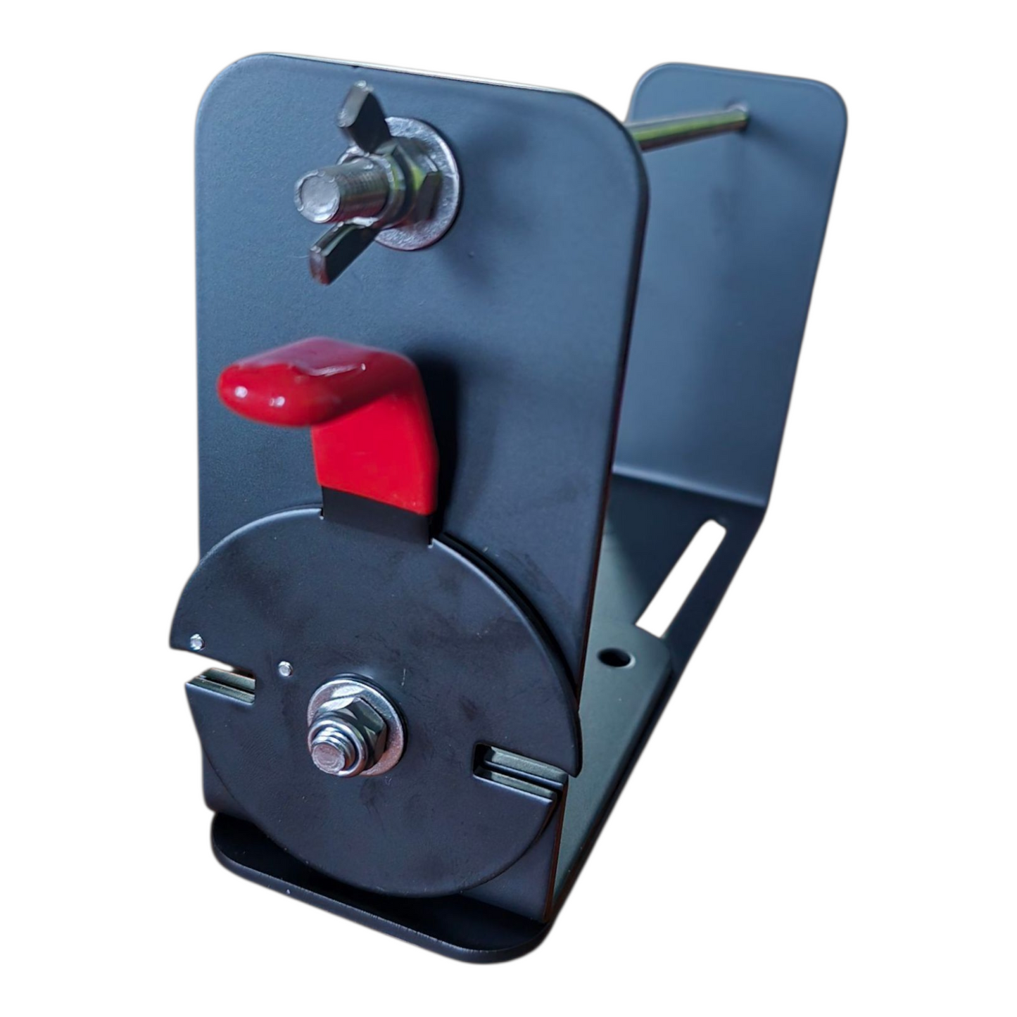 Trimmer Cord Rack Holder With Sharp Cutting Handle To Mount On Trailer, Bench, wall