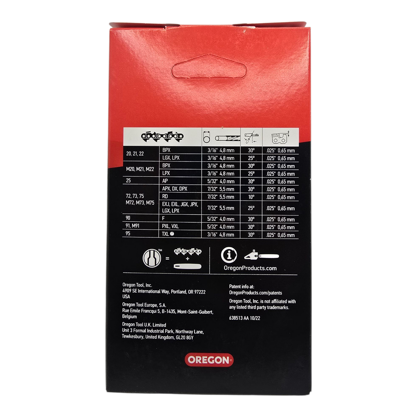Oregon 95TXL064 Chainsaw Chain .325" .050" 64DL Genuine