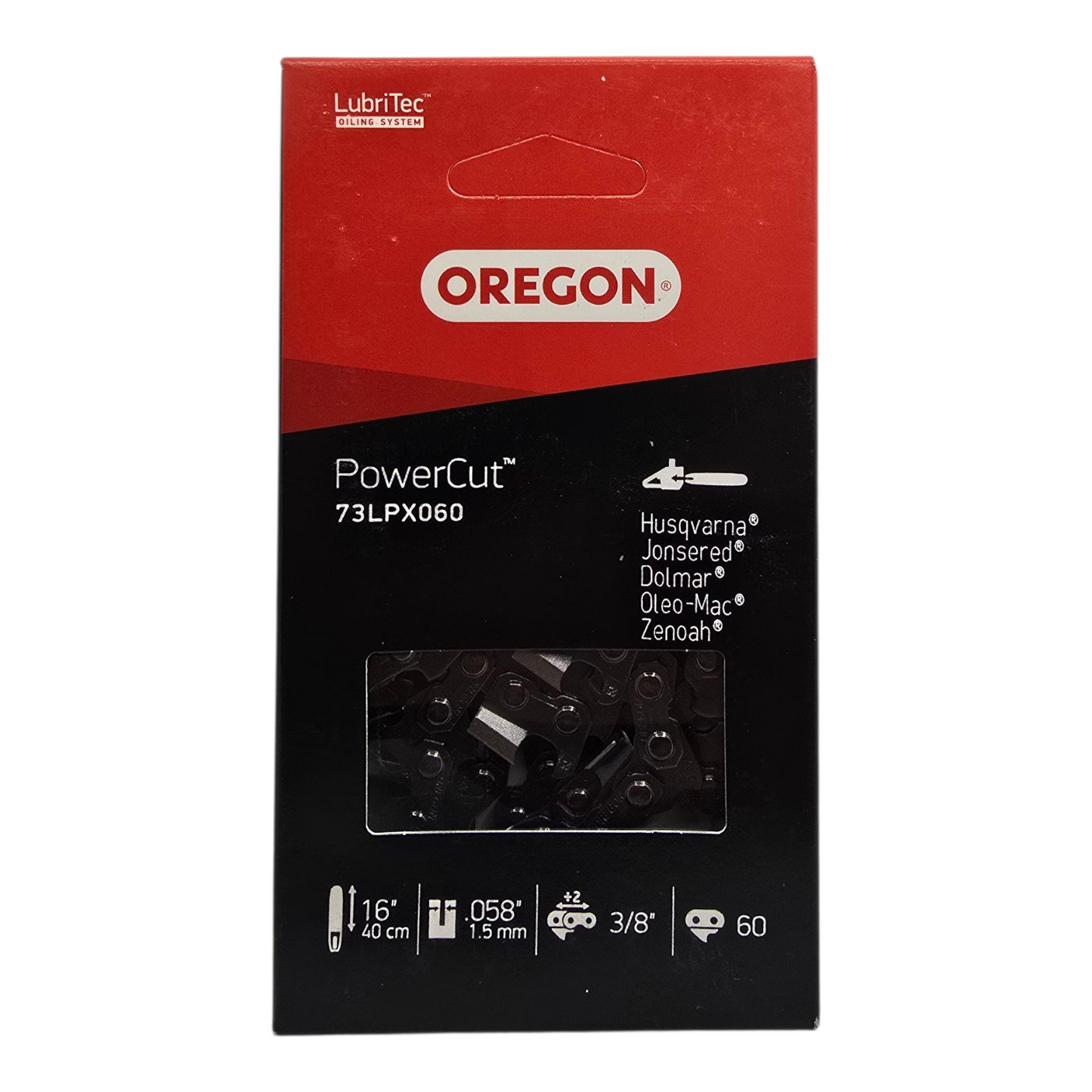 Oregon 73LPX060 Chainsaw Chain 3/8" .058" 60DL Genuine