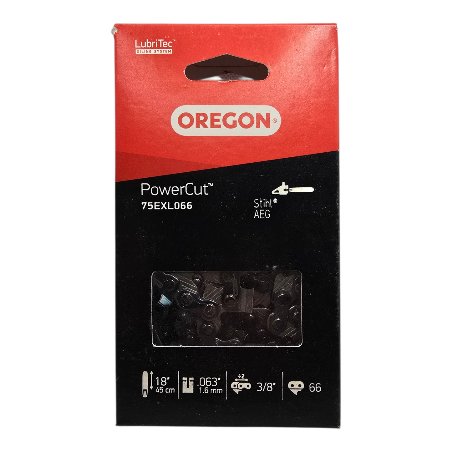 Oregon 75EXL066 Chainsaw Chain 3/8" .063" 66DL Genuine