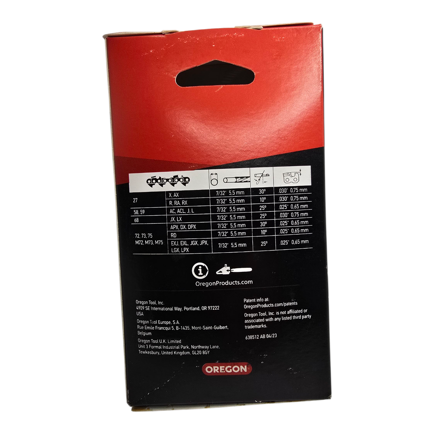 Oregon 75DPX072 Chainsaw Chain 3/8" .063" 72DL Genuine