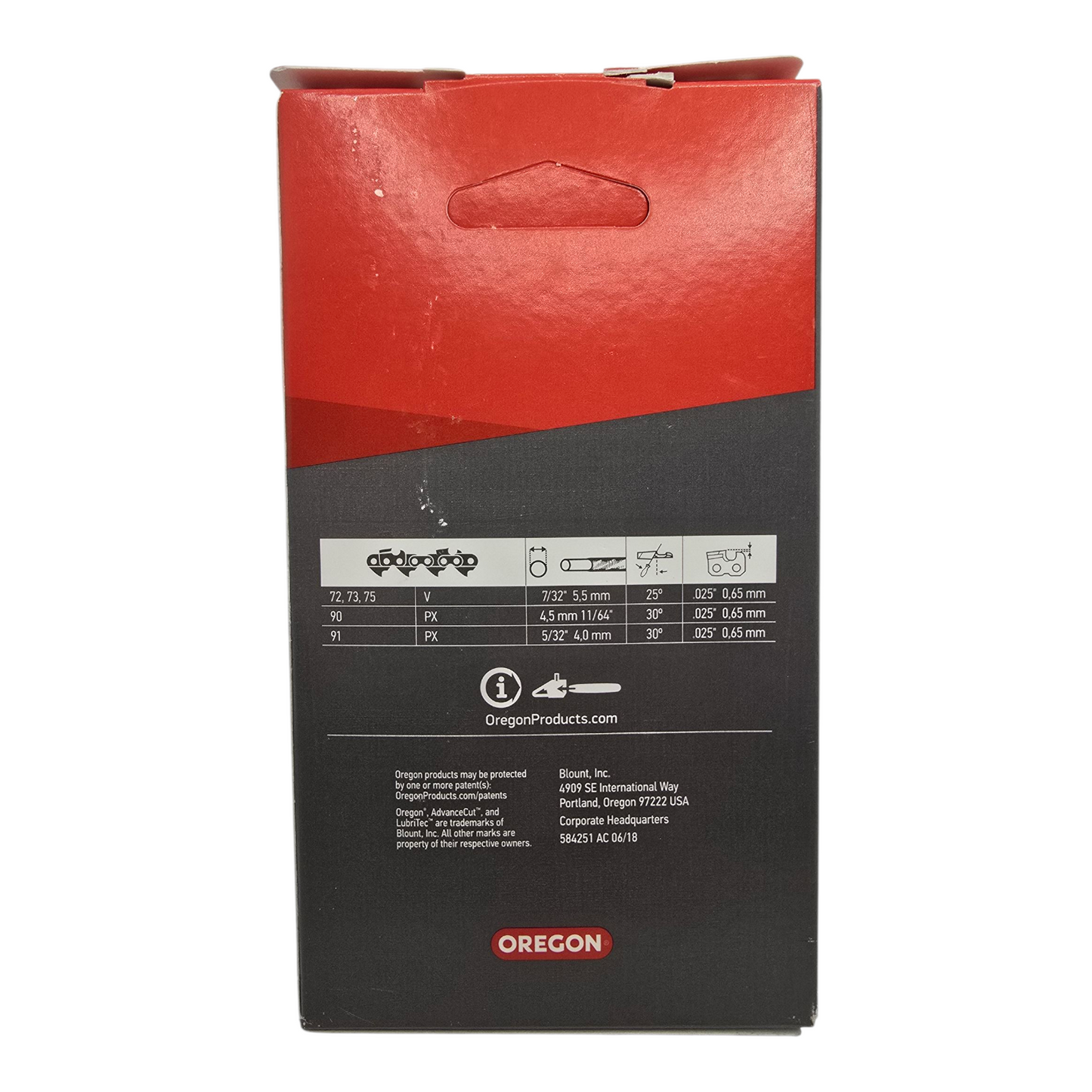 Oregon 91PX055 Chainsaw Chain 3/8LP" .050" 55DL Genuine