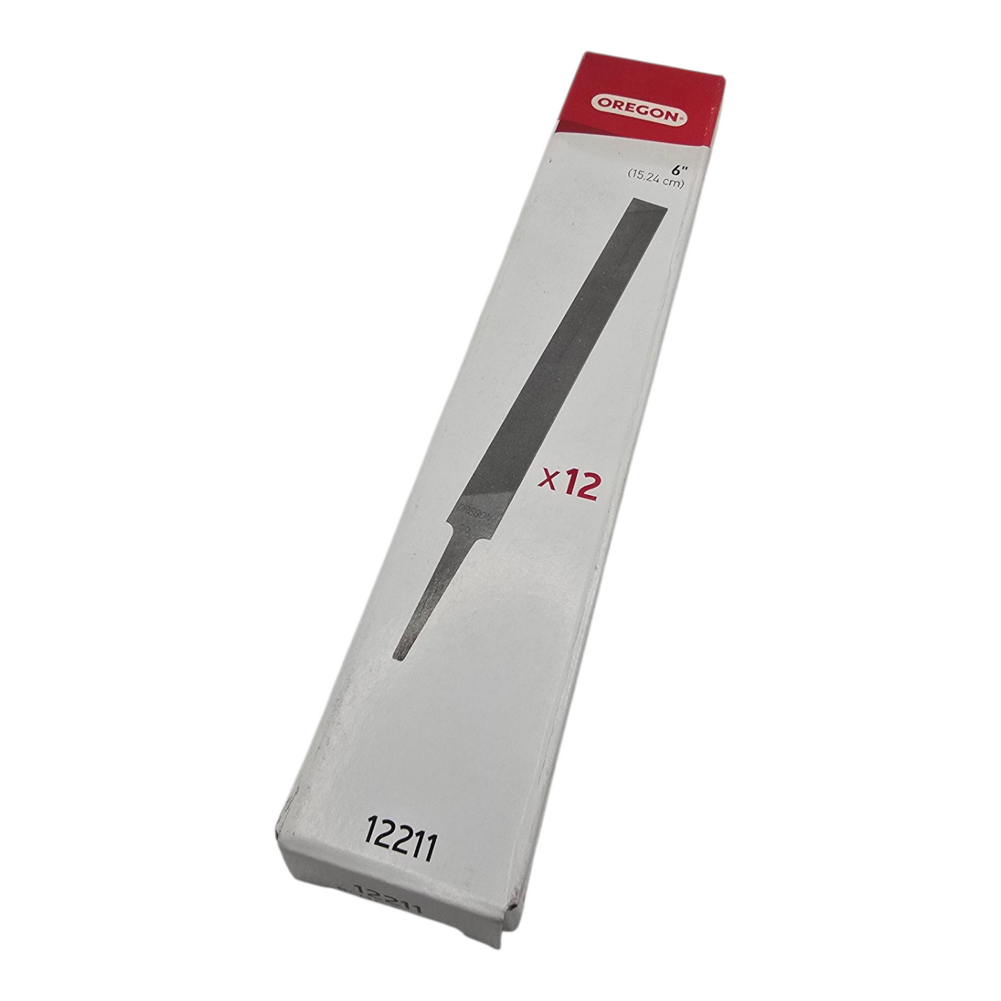 12× Genuine Flat 6" (15.24cm) Oregon Swiss Chainsaw Sharpening Files Bulk