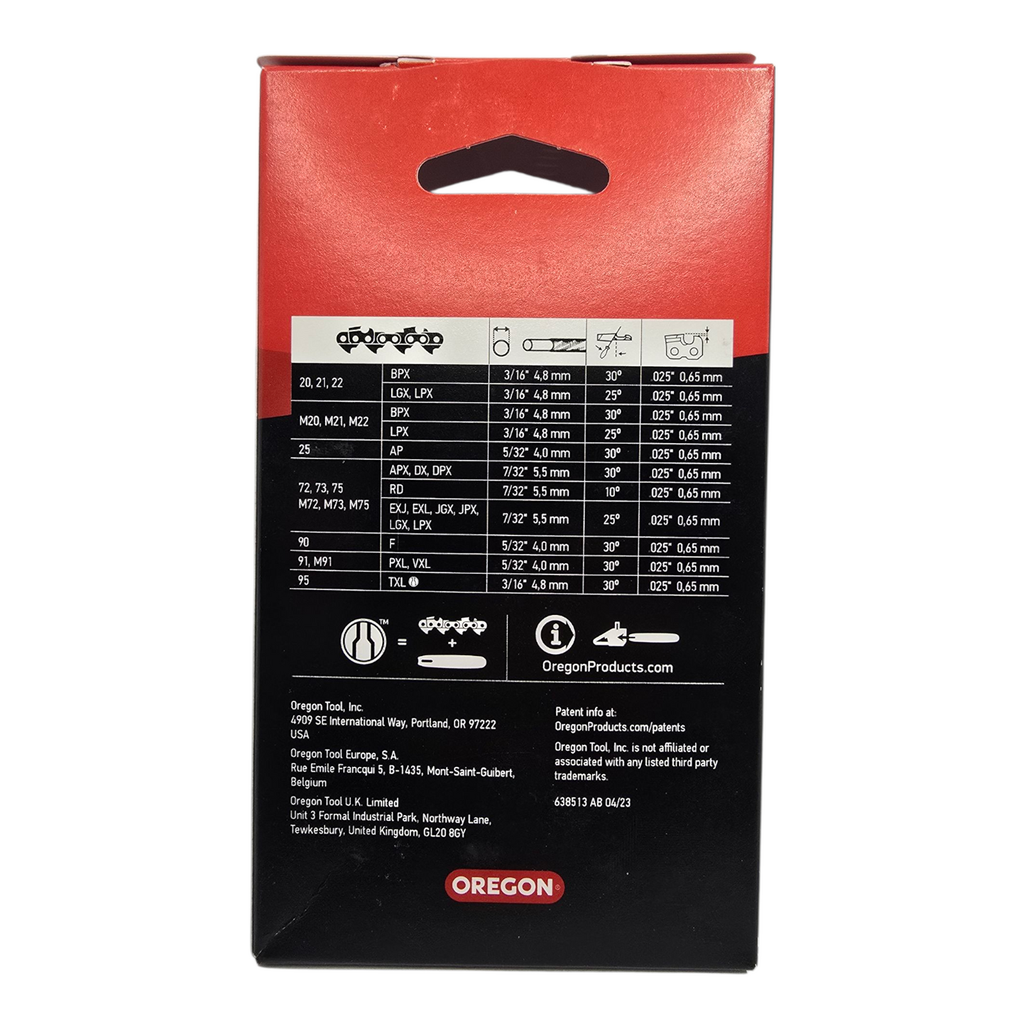 Oregon 21BPX056 Chainsaw Chain .325"  .058" 56DL Genuine