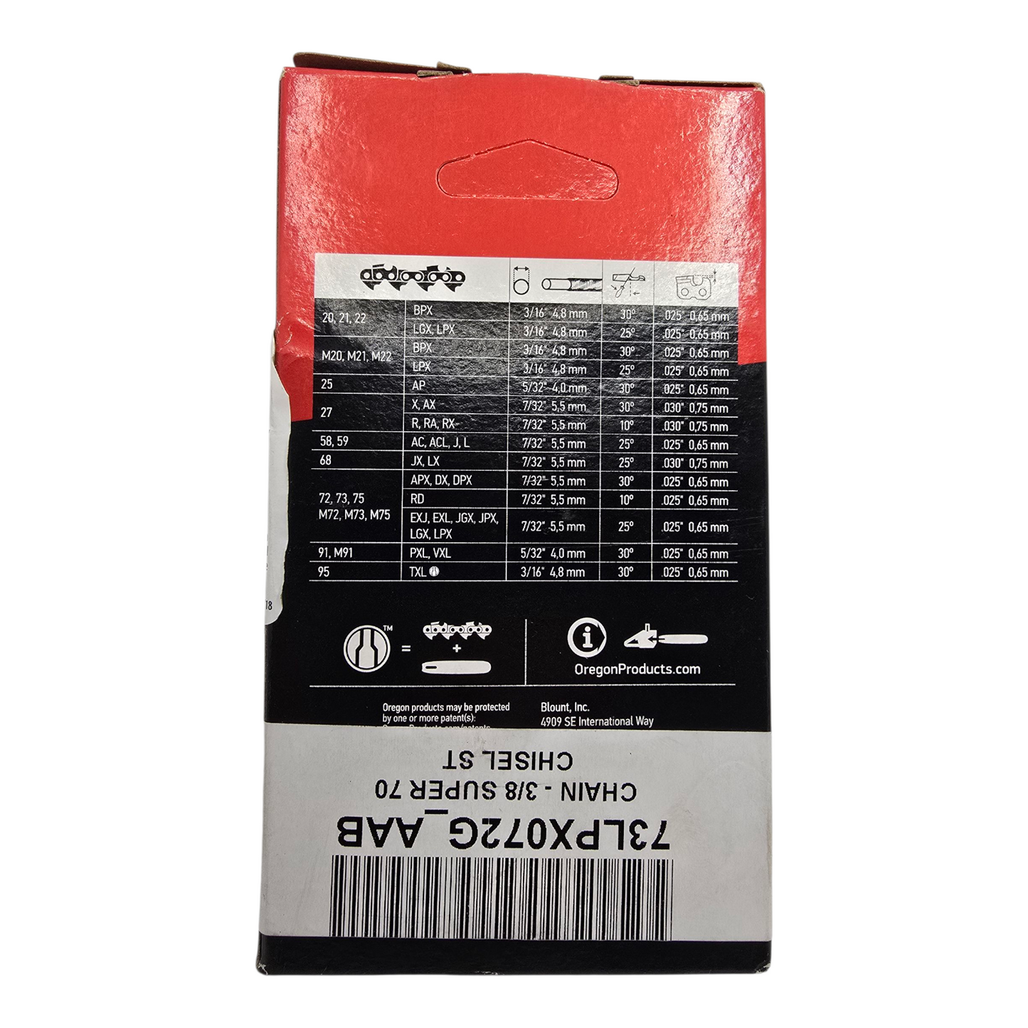 Oregon 73LPX72 Chainsaw Chain 3/8" .058" 72DL Genuine