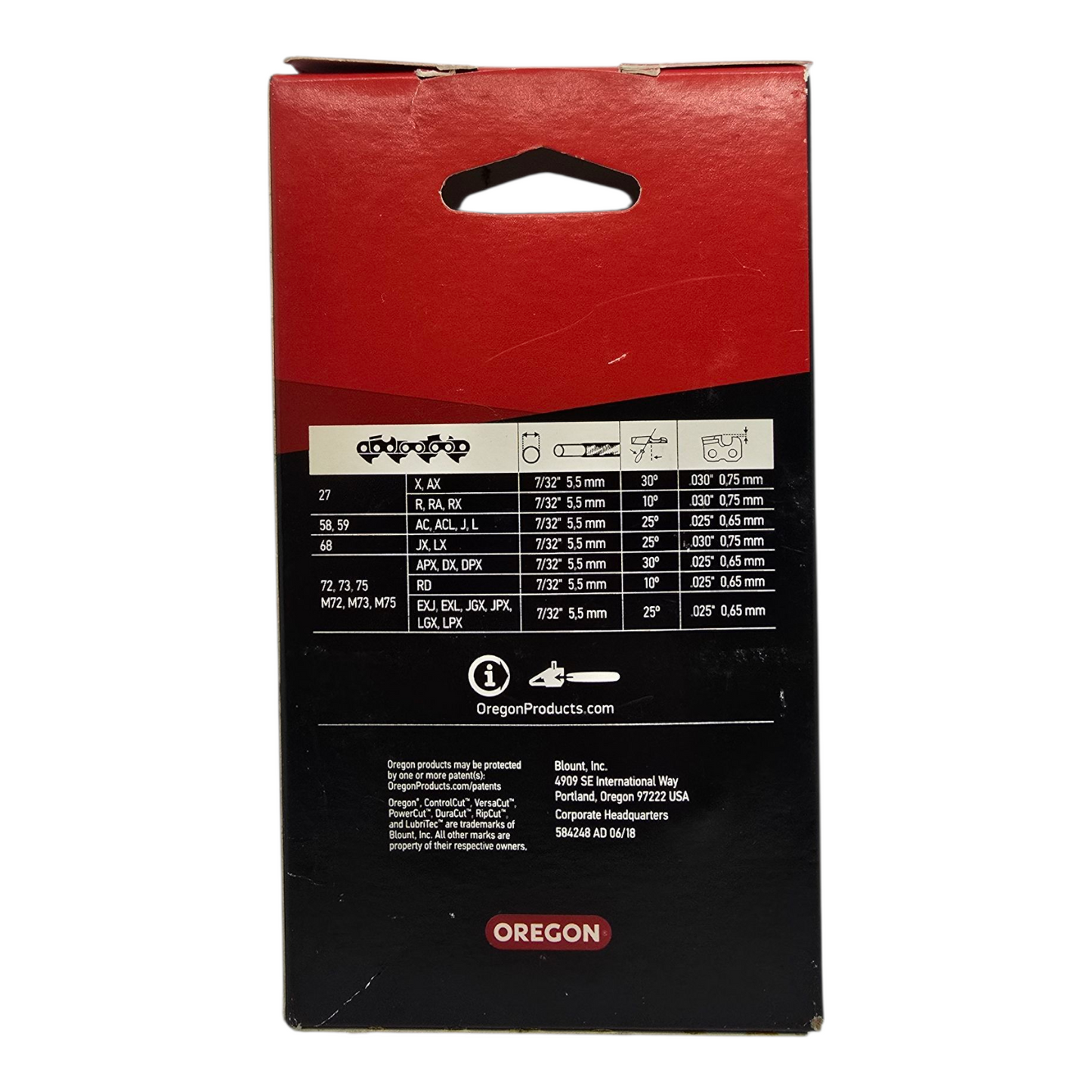 Oregon 75DPX072 Chainsaw Chain 3/8" .058" 72DL Genuine