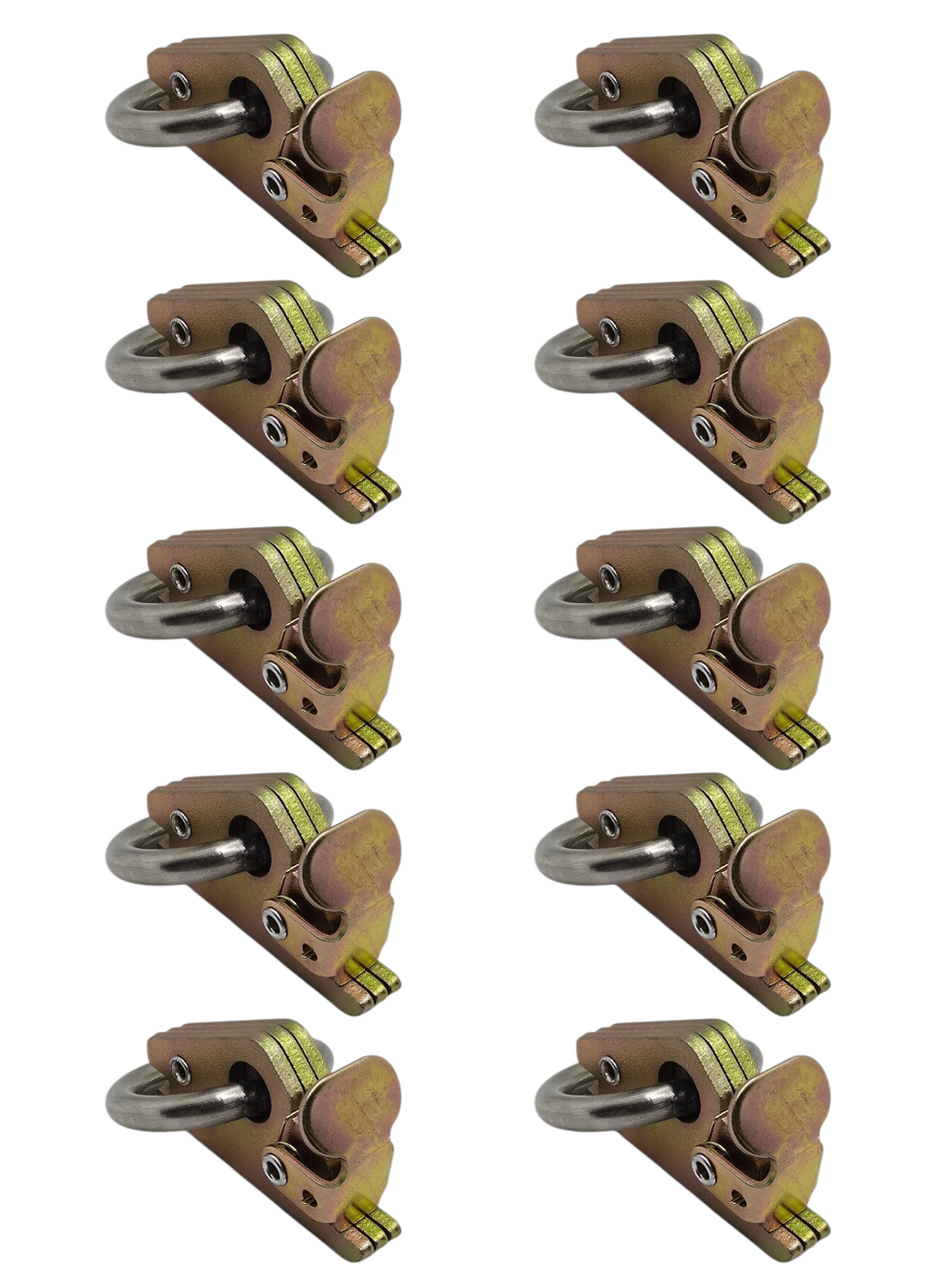 10x Heavy Duty E-Track 0 Ring Tie Down Anchors