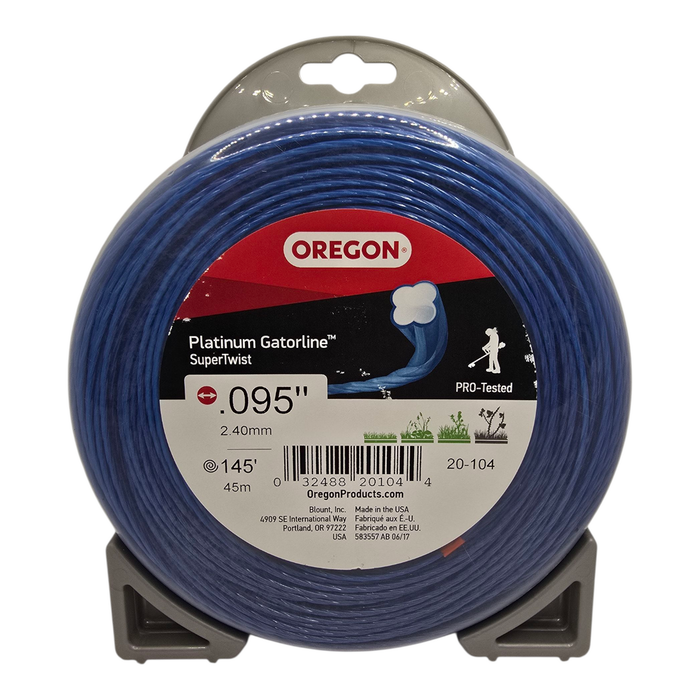 Oregon Platinum GatorLine Super-Twist 2.4mm x 45m Genuine