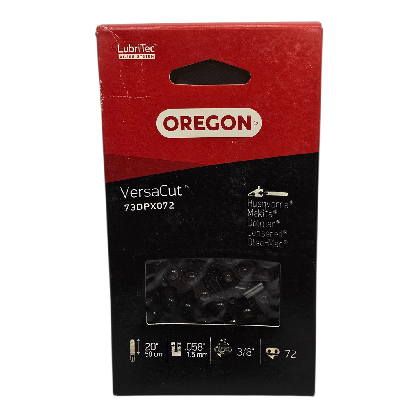 Oregon 75DPX072 Chainsaw Chain 3/8" .058" 72DL Genuine