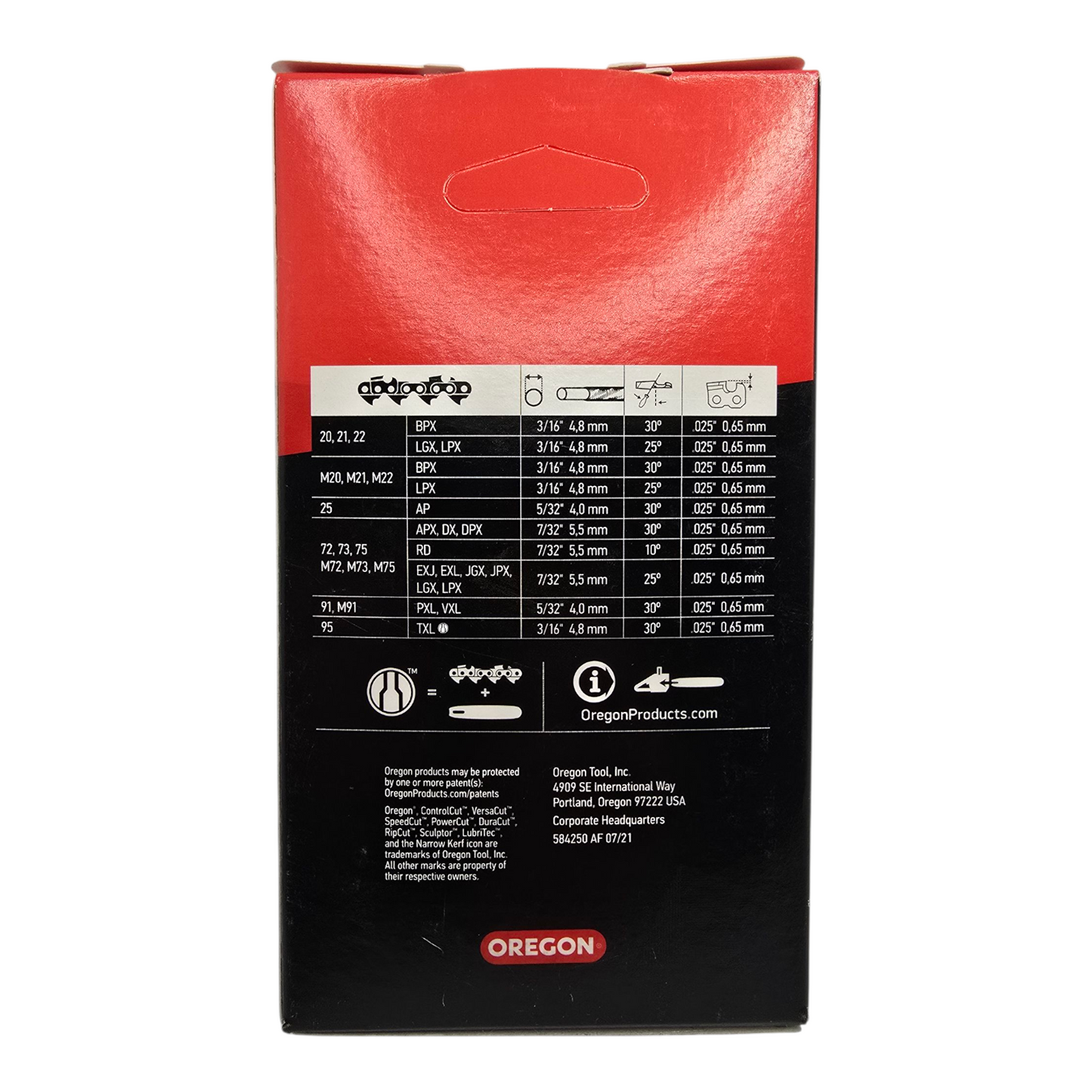 Oregon 91VXL045 Chainsaw Chain 3/8LP" .050" 45DL Genuine