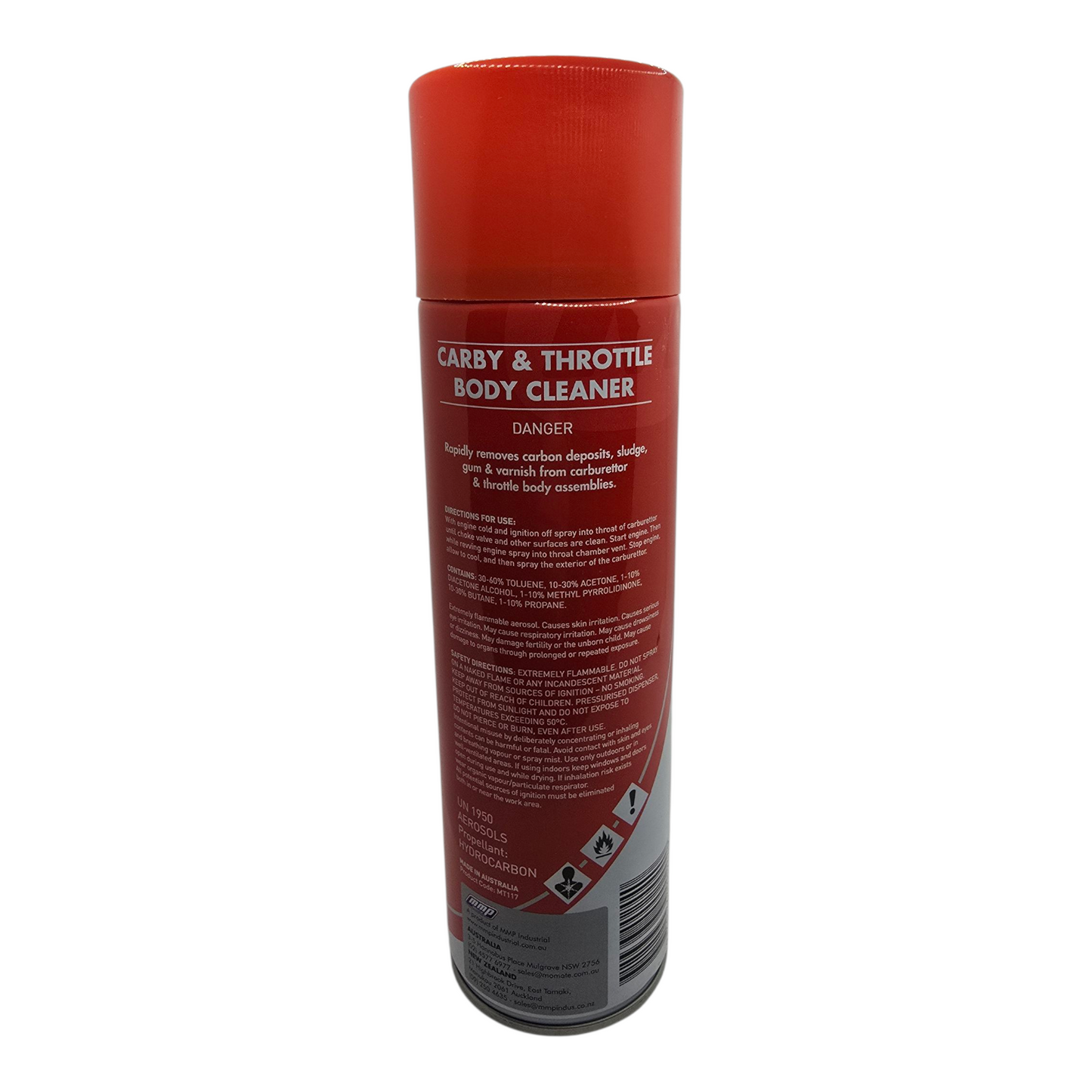 Motortech Throttle Body And Carby Cleaner 400g AUSTRALIAN MADE