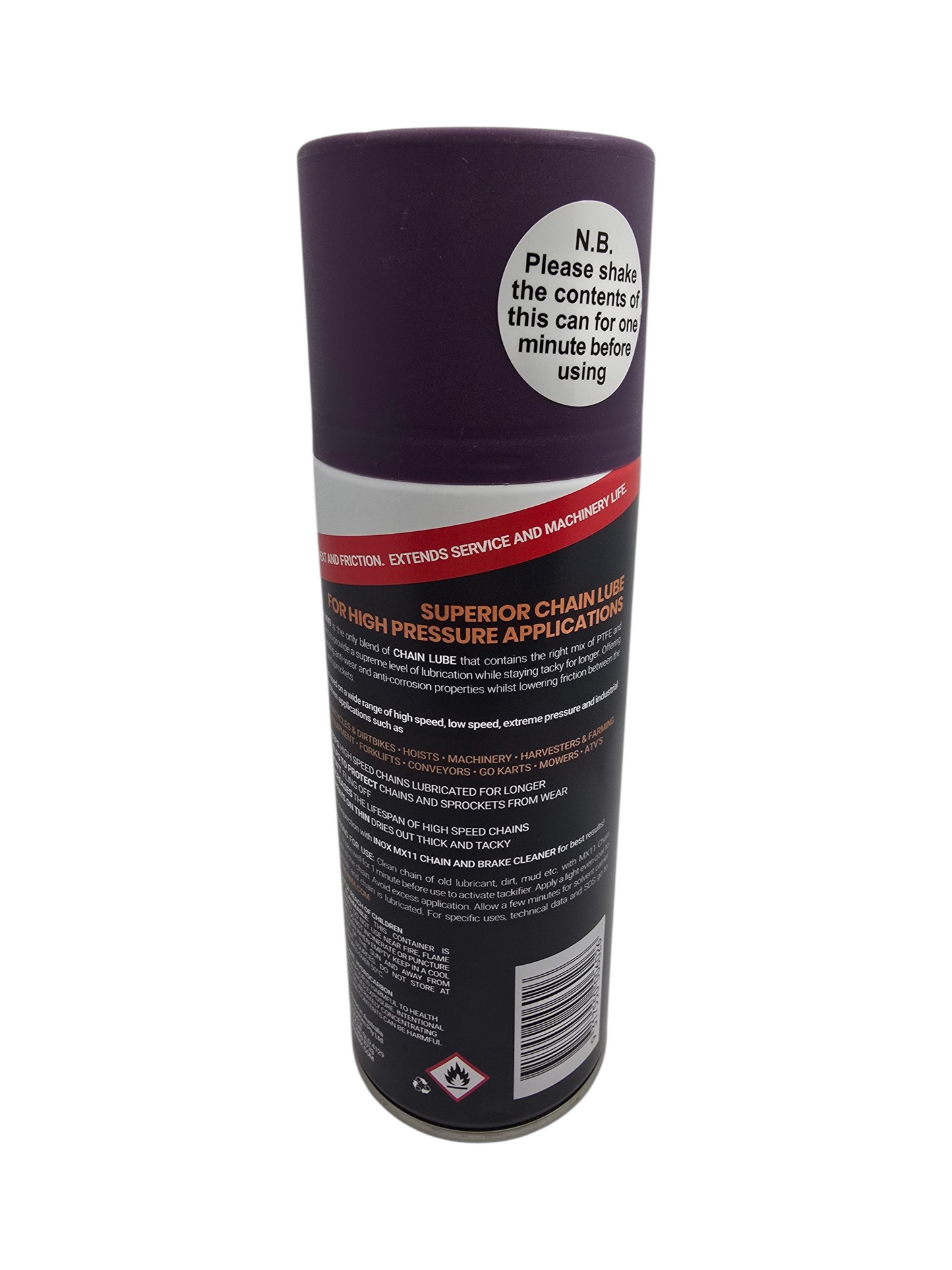Chain Lubricant Inox MX9 No Chukka Lubricant Spray 300g Australian Made