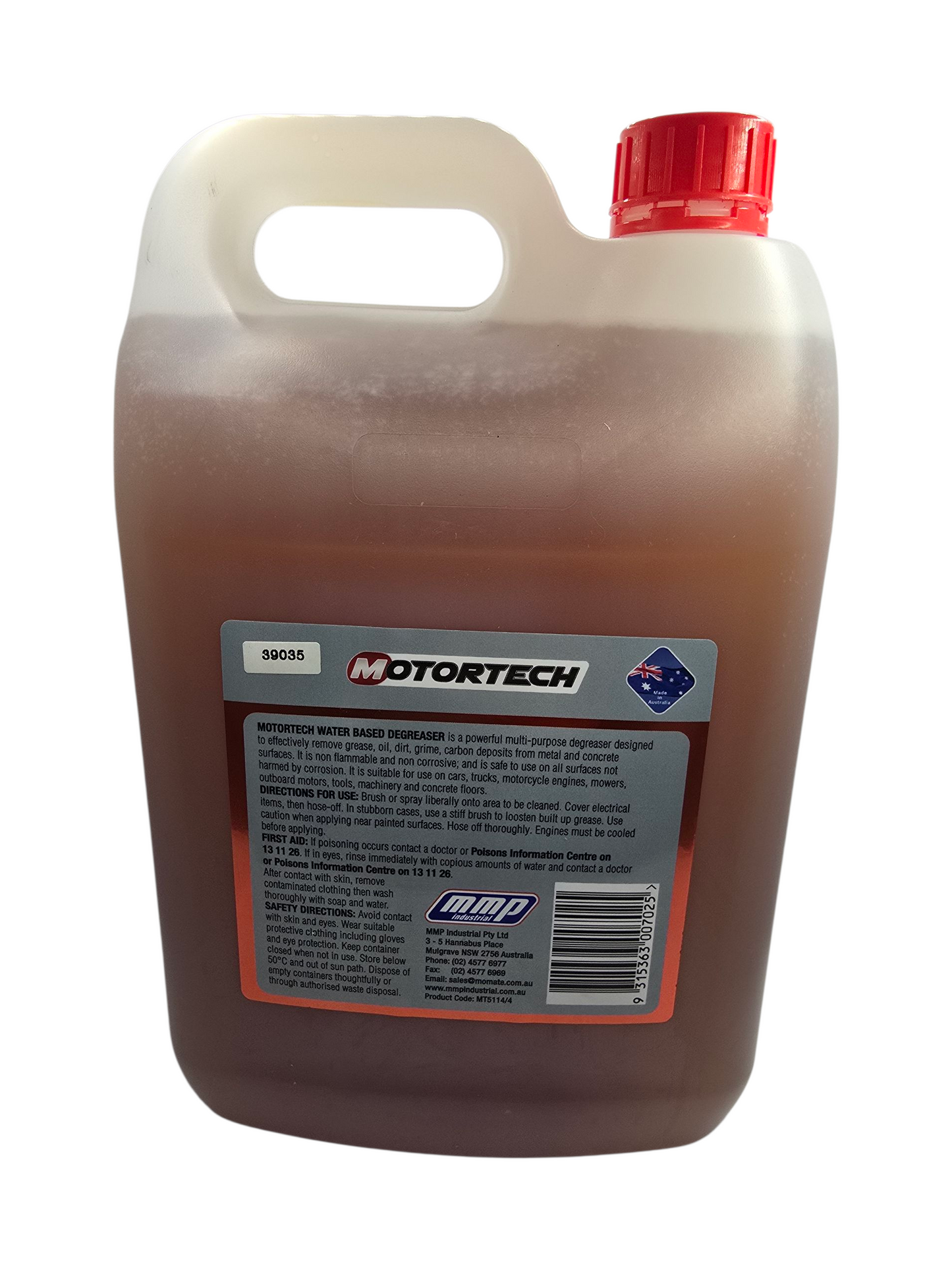 Motortech Heavy Duty Degreaser 5L Australia Made
