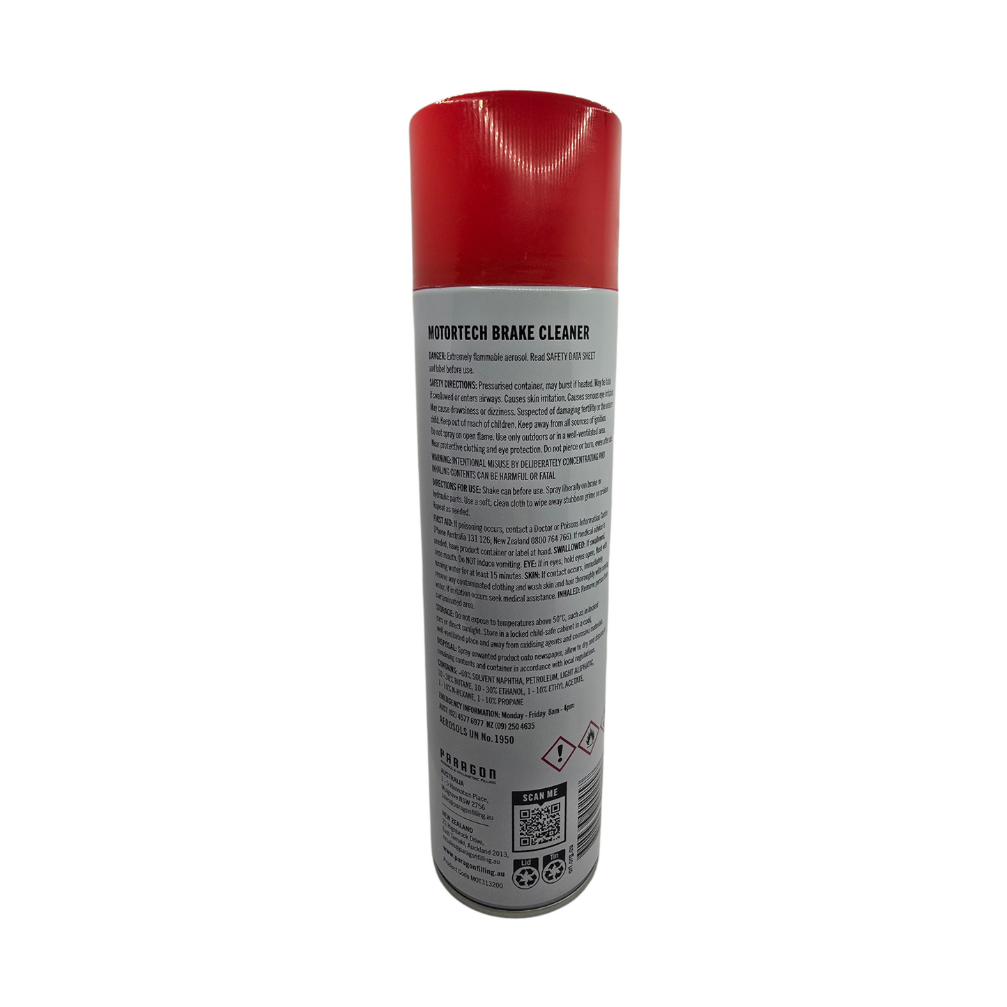 Motortech Brake Cleaner 400g AUSTRALIAN MADE