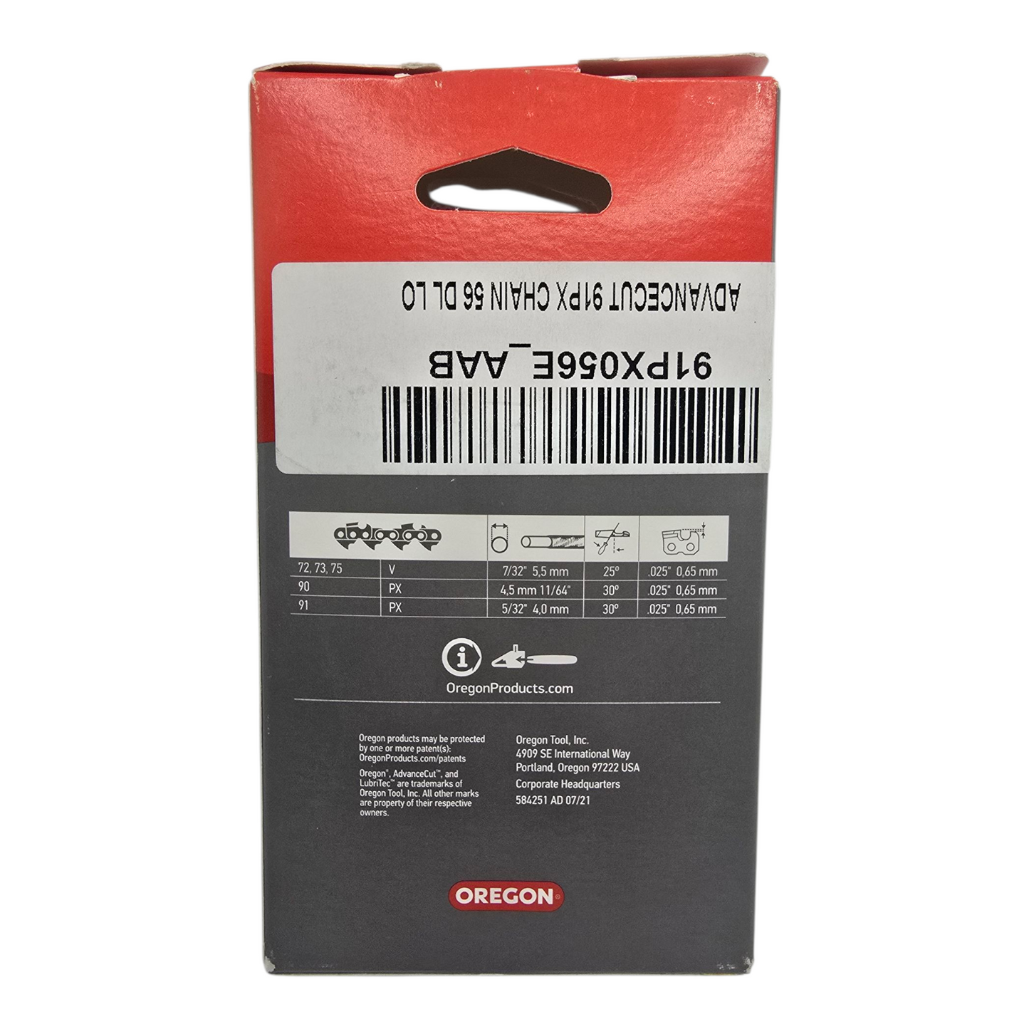 Oregon 91PX056 Chainsaw Chain 3/8LP" .050" 56DL Genuine