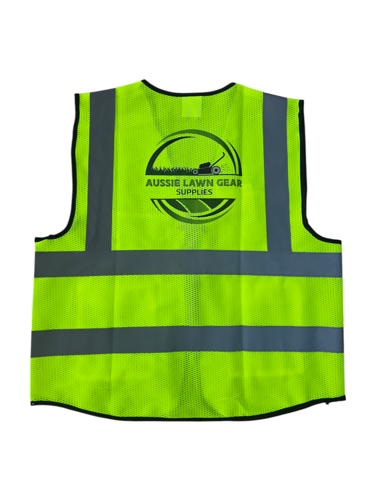 HIGH VIS Safety Vest High Visibility ZipUp Workwear Waistcoat Pockets Night Yellow