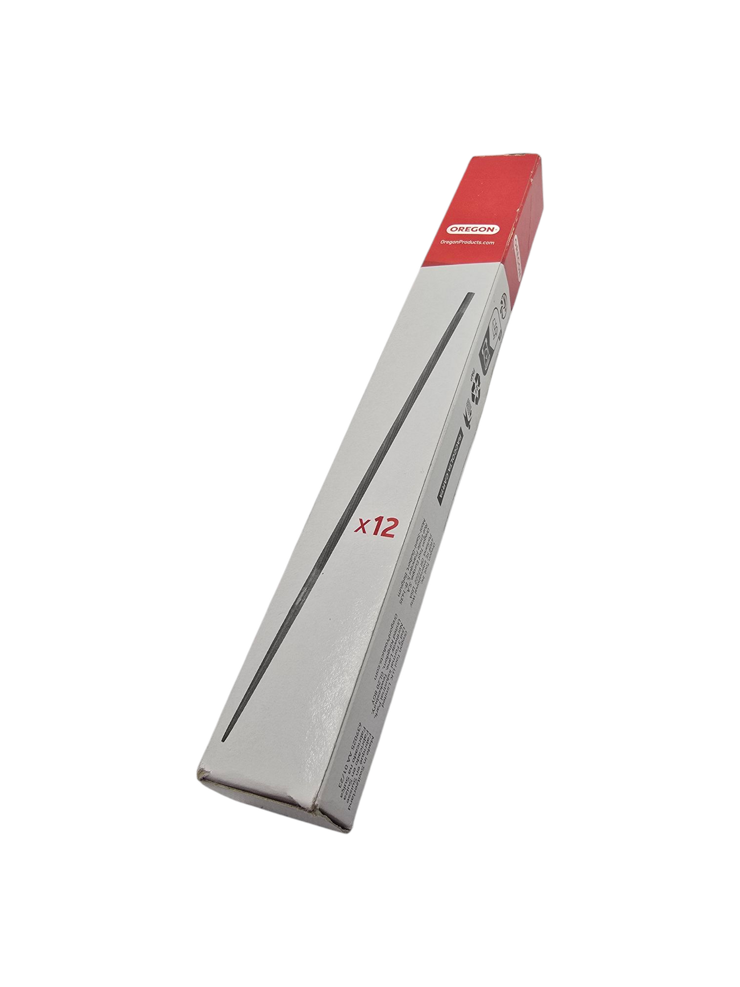 12× Genuine 3/16 (4.8mm) Oregon Swiss Chainsaw Sharpening Files Bulk